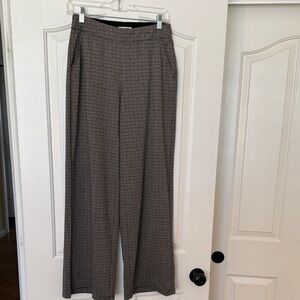 NWOT Max Studio Two-Tone Waistband Trousers in Brown and Black